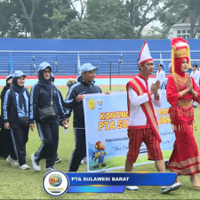 Kontingen PTWP Daerah PTA Sulawesi Barat Meriahkan Defile Pembukaan KMA Cup XX Tahun 2026