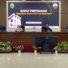 Panitia Gelar Rapat Persiapan Acara Perpisahan Ketua Pengadilan Tinggi Agama Sulawesi Barat