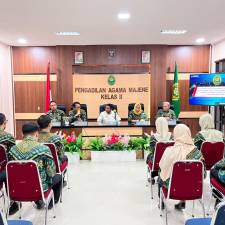 Perkuat Zona Integritas, PTA Sulawesi Barat Laksanakan Monev dan Pembinaan di PA Majene