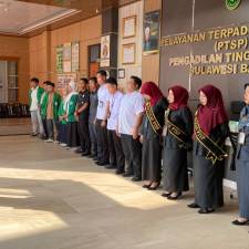 Mantapkan Kesiapan Layanan, PTA Sulawesi Barat Kembali Gelar Briefing PTSP