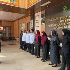Perkuat Kesiapan Pelayanan, PTA Sulawesi Barat Gelar Briefing PTSP