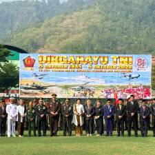 PTA Sulawesi Barat Hadiri Upacara Peringatan HUT Ke-81 TNI di Korem 142/Tatag