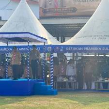 Dukung Pembinaan Generasi Muda, PTA Sulawesi Barat Hadiri Apel Besar Pramuka 2026